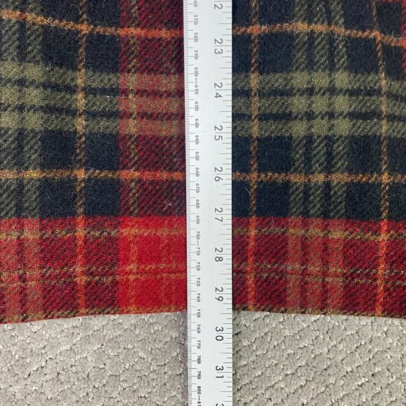 Vintage Woolrich Coat Jacket Women's Large Red Plaid Wool Hooded Full Zip USA - Picture 14 of 14